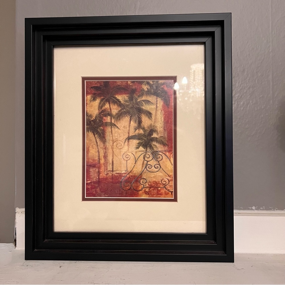 Fabrice de Villeneuve Framed Palm Tree Print